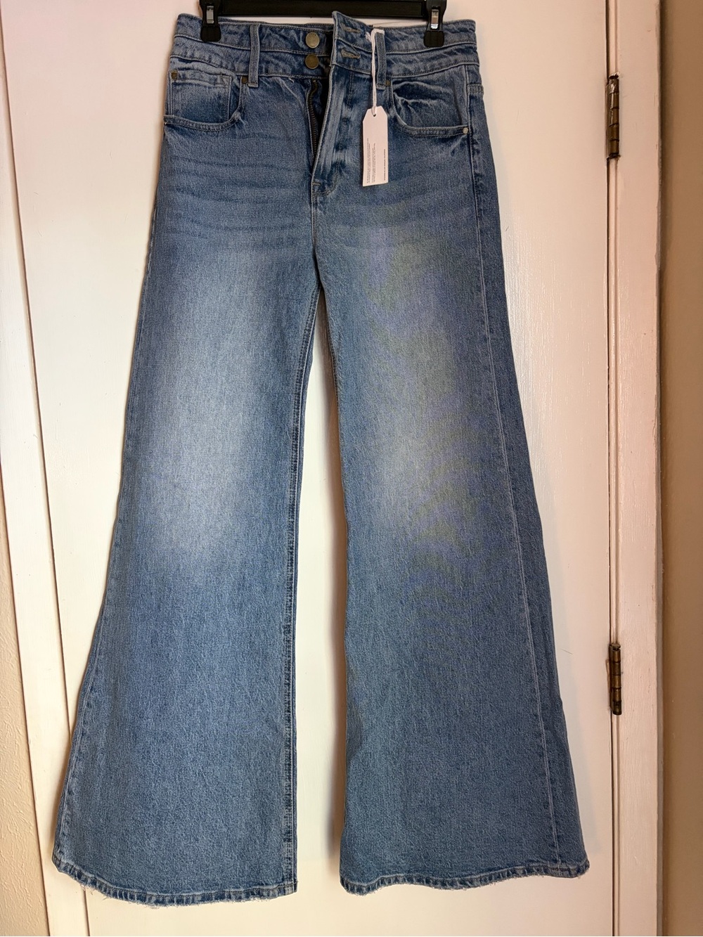 High-Rise Wide-Leg Women’s Jeans - Light Blue